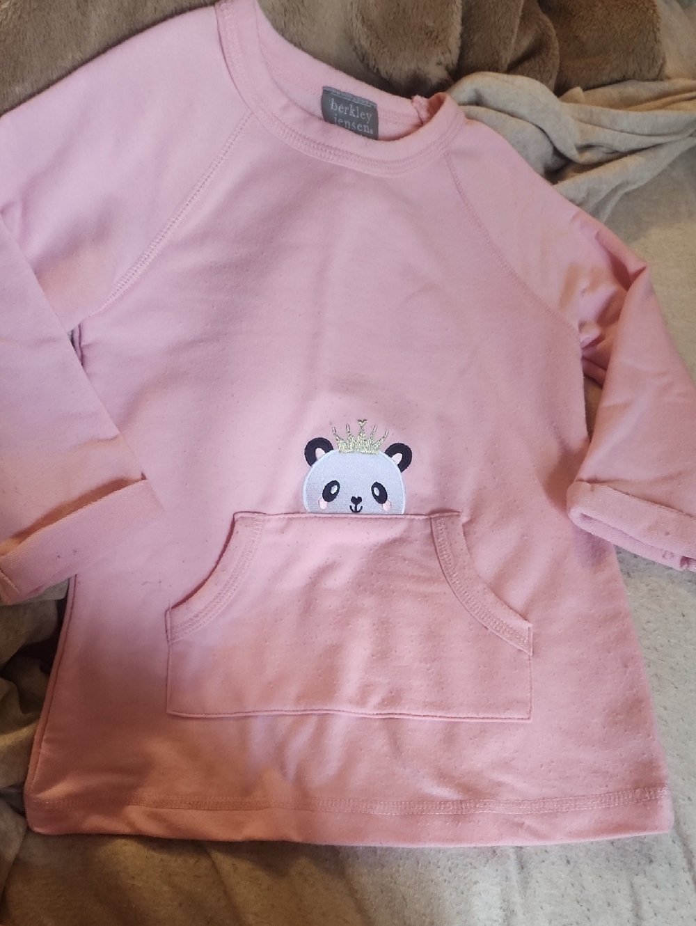 *Sz 4 Berkley Jensen Pink Panda Princess 3/4 Sleeve Pink Pullover- Must Bundle